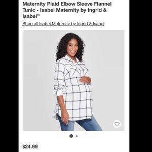 Maternity Flannel Tunic